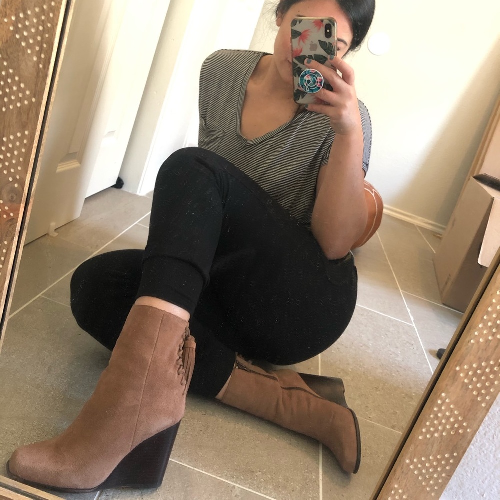 Jeffrey Campbell wedge bootie